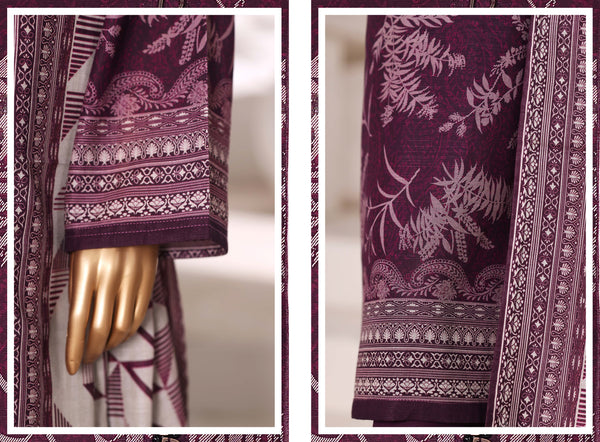 Khaddar - Stitched printed 3piece with Lace work - Falsa
