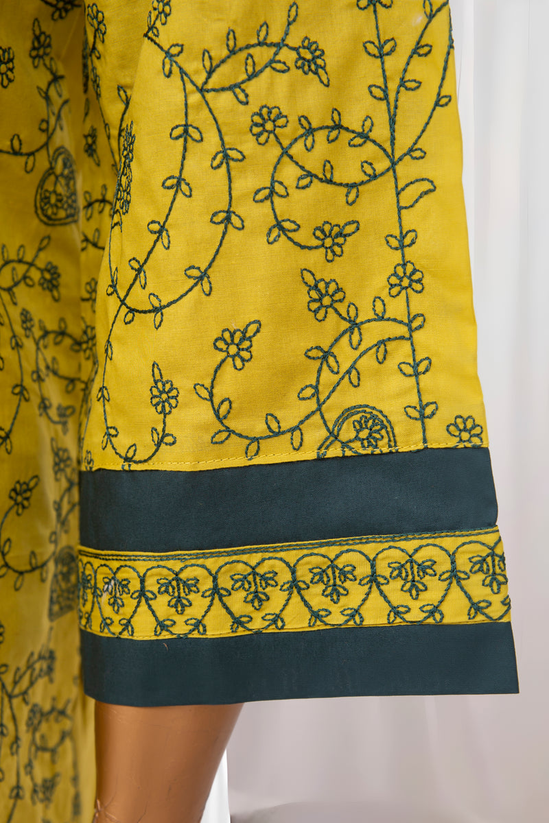 Festive Lawn - Stitched Embroidered 3piece with Printed Monar Dupatta - Dhani